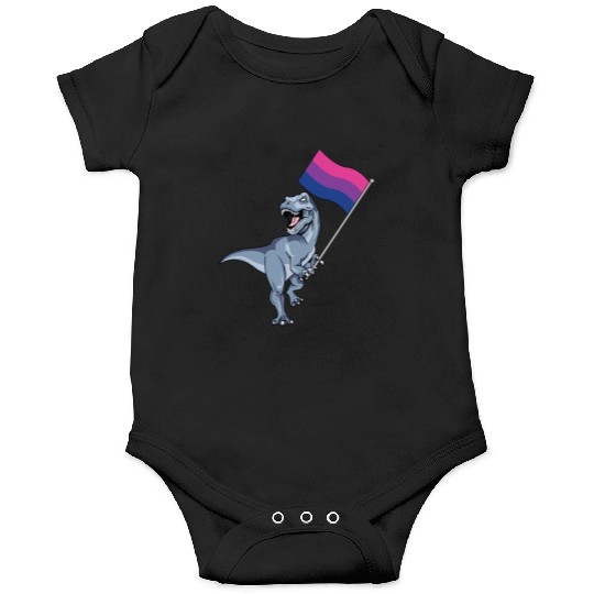 Bisexual Flag Dinosaur Bi Pride Lgbt Nonbinary Gay Onesies