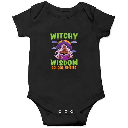 Witchy Wisdom School Spirits Teacher Halloween Onesies