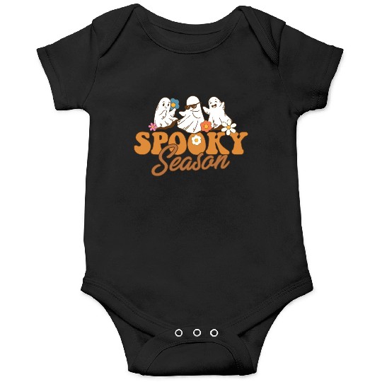 Halloween Spooky Season Boo Ghost Let's Go Ghouls Onesies