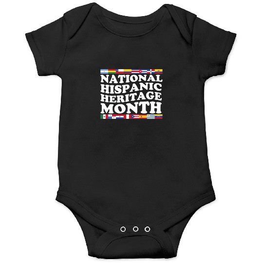 Hispanic Heritage Month National Latino Countries Onesies