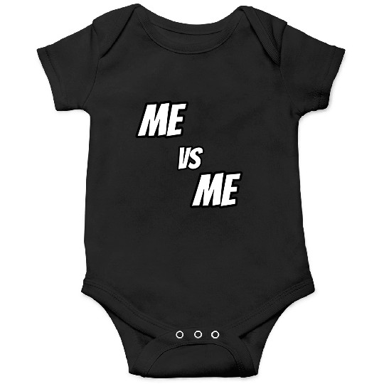 Me vs Me (white) Onesies