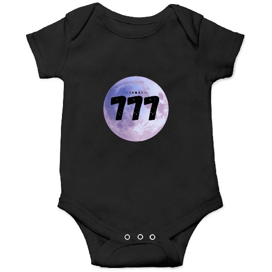Purple Moon Angel Numbers 777 Onesies