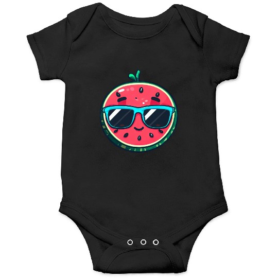 Kawaii Melon with Sunglasses: Summer Fruit Chill Onesies