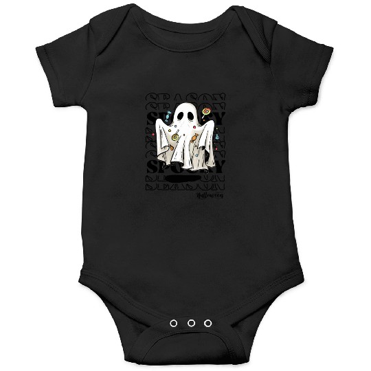 Spooky Season Ghost Halloween Trick Or Treat Onesies