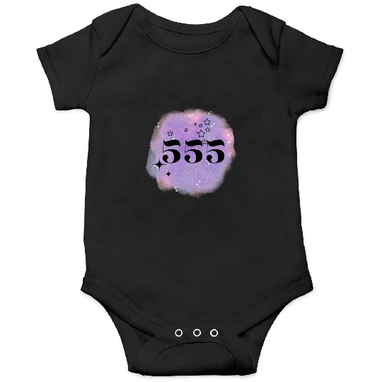 Angel Number 555 Numerology Purple Onesies