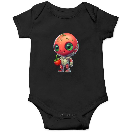 Red Alien Strawberry: Cute Fusion Onesies