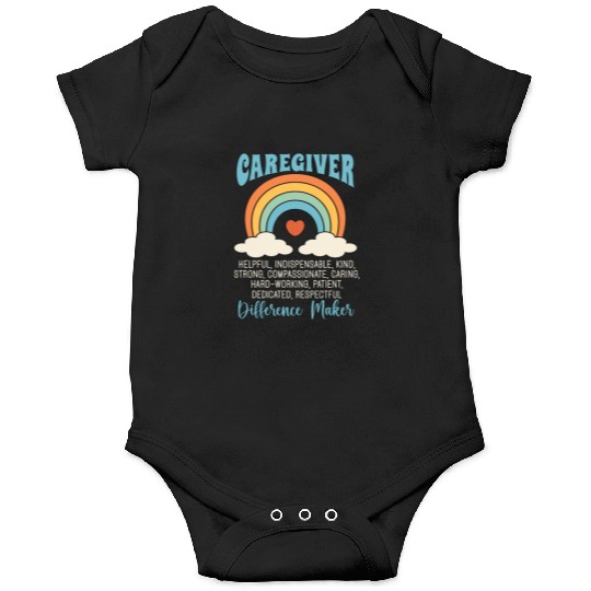 Caregiving Caregiver Helpful Independent Caregiver Onesies