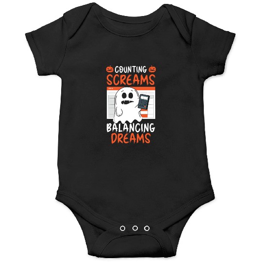 Counting Screams Balancing Dreams Halloween Onesies