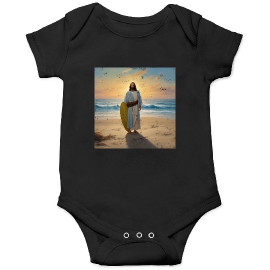 Surfing Jesus Onesies