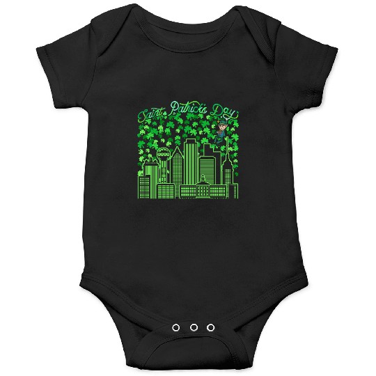 Saint Patrick's Day Dallas Texas Onesies