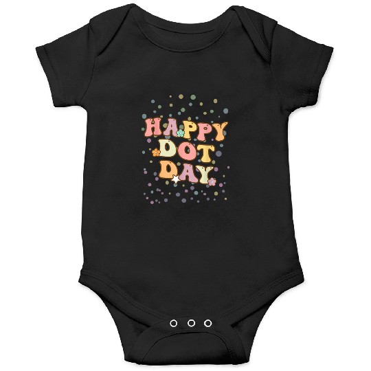 Groovy Happy Dot Day Teacher Kids Onesies