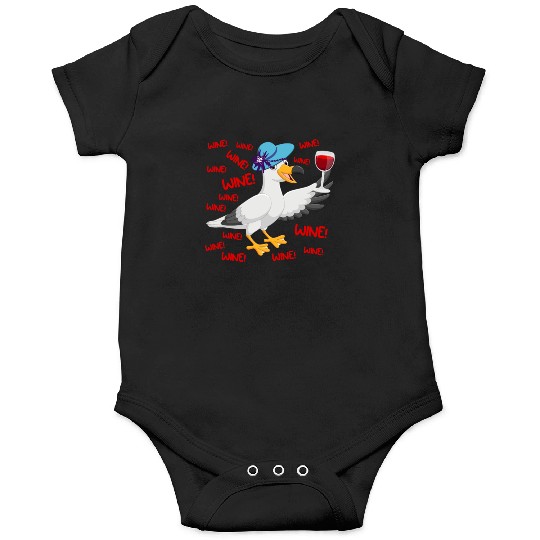 Seagull Onesies Wine Lover North German Seagulls