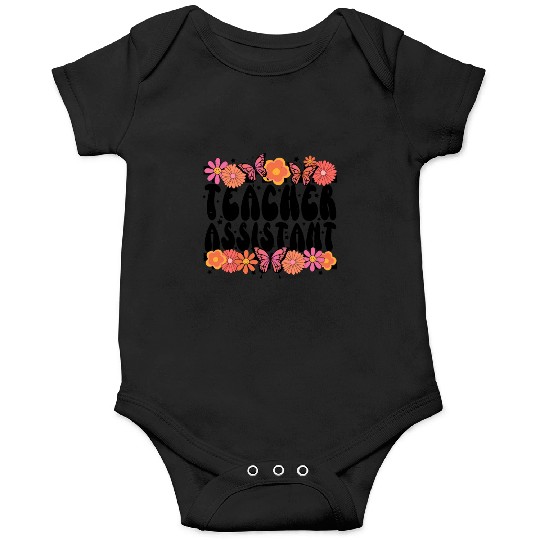 Floral Teacher Assistant Onesies
