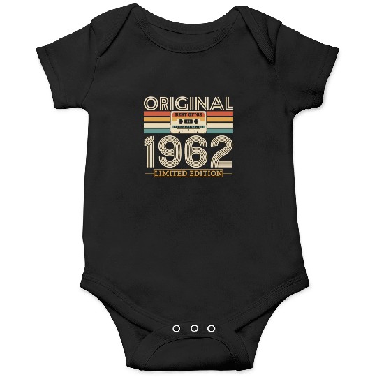 Retro '62 Vintage Birthda Onesies