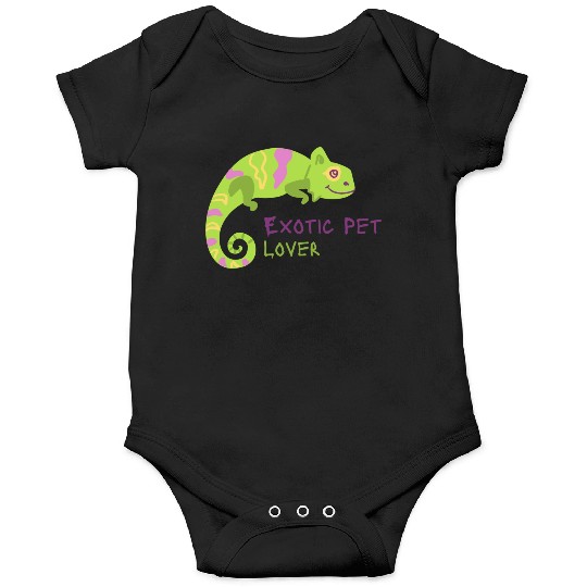 Green Chameleon Lizard Exotic Pet Lover Onesies