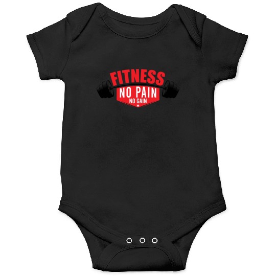 FITNESS NO PAIN NO GAIN, GYM FITNESS WORKOUT EXERC Onesies