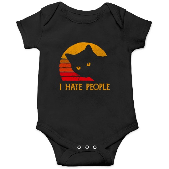 Cat I Hate People Onesies