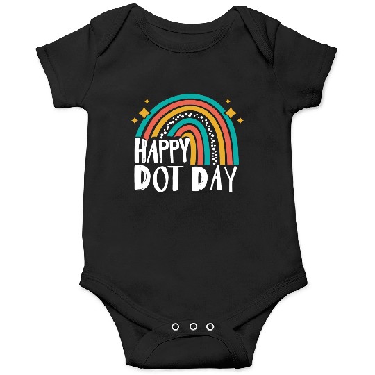 Happy Dot Day Rainbow Polka Dot International Onesies