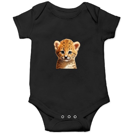 Baby cheetah portrait Onesies