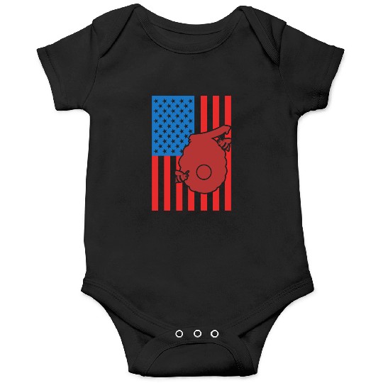 Beekeeping US Flag Onesies