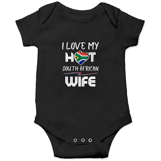 Funny I Love My Hot South African Wife Husband Onesies