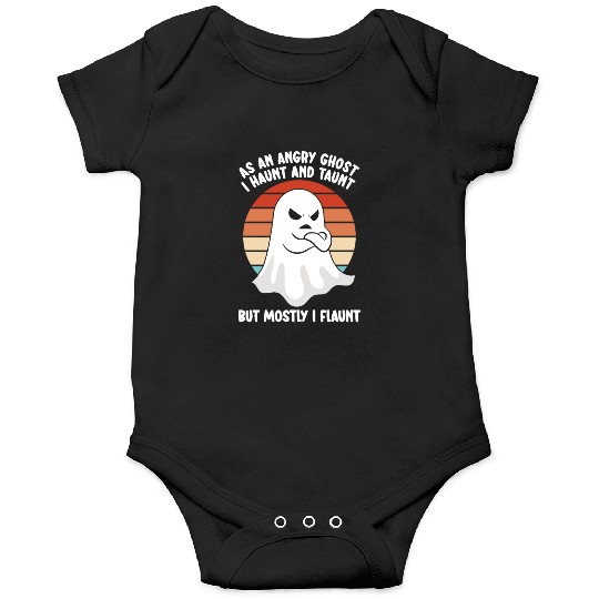 Ghost Hunter Funny Ghost Angry Ghost Halloween Onesies