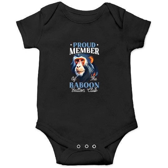 Baboon Monkey Lover Wildlife Animal Zookeeper Onesies