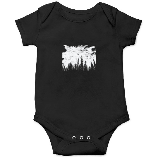 Forest at Night Nature Leaves Environment Onesies