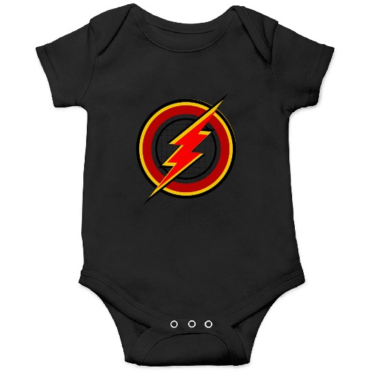 Red and yellow color Gorilla thunder circle design Onesies