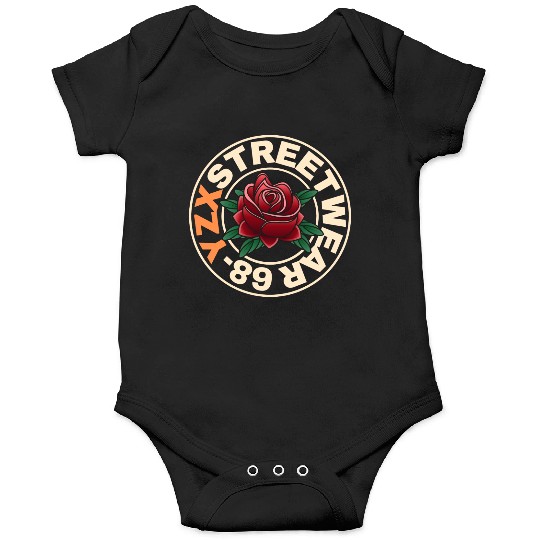 Streetwear red rose Onesies