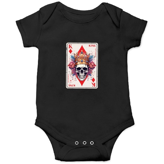 Gothic Card Game Halloween Scary Horror Onesies