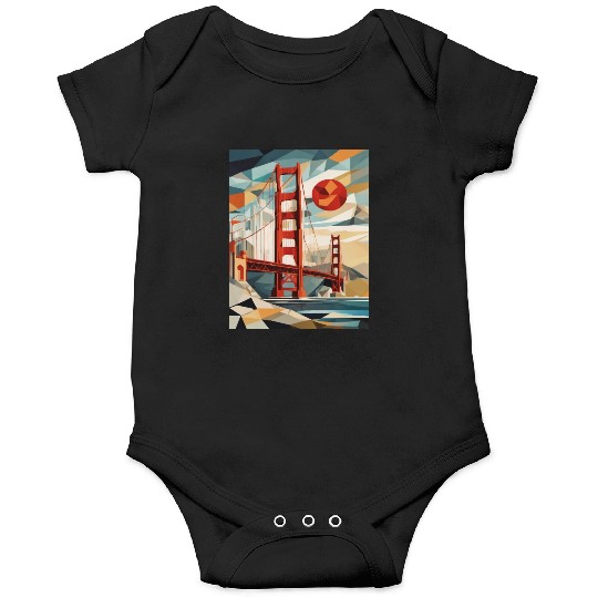 Golden Gate Bridge California Onesies, Golden Gate
