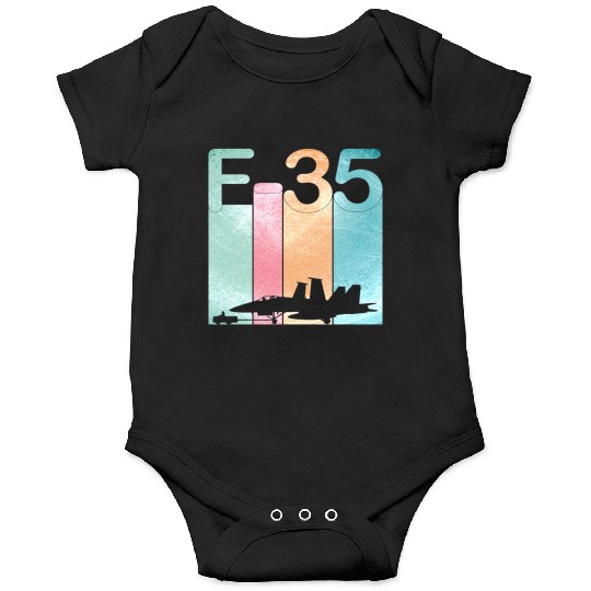 F35 Vintage Air Force Fighter Jets Onesies