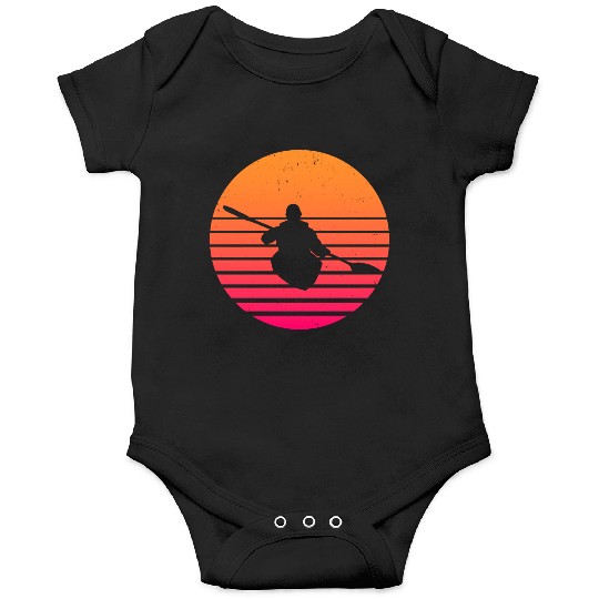 Kayaking Retro Canoeing Sailing Boat Onesies