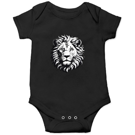 Black and white Lion Onesies