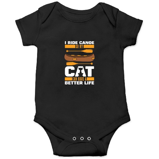 Canoe Canoeing Canoeist Cat Onesies