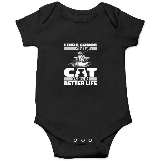 Canoe Canoeing Canoeist Cat Onesies