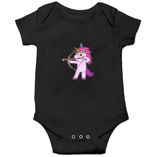Unicorn Archery Athletic Person Gift Onesies