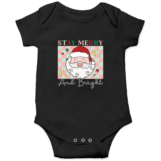 Stay merry and bright, Christmas funny design Onesies