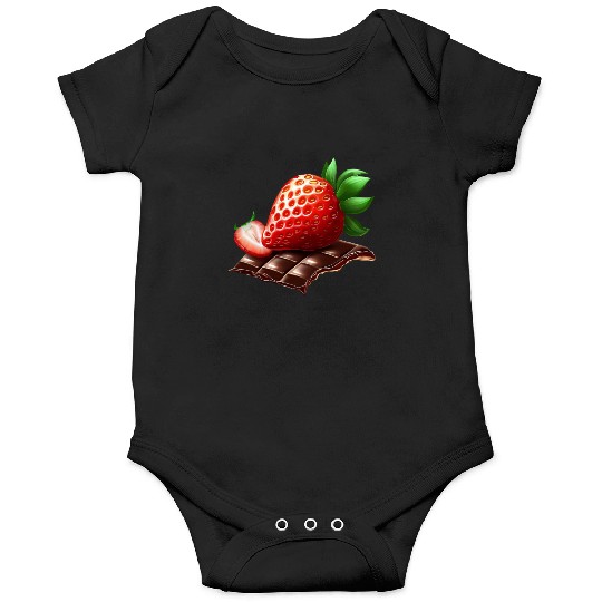 Sweet Temptation: Strawberry Meets Dark Chocolate Onesies