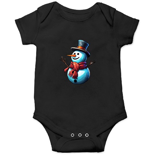Snowman / Winter / Snowflake / White / Frosti Onesies