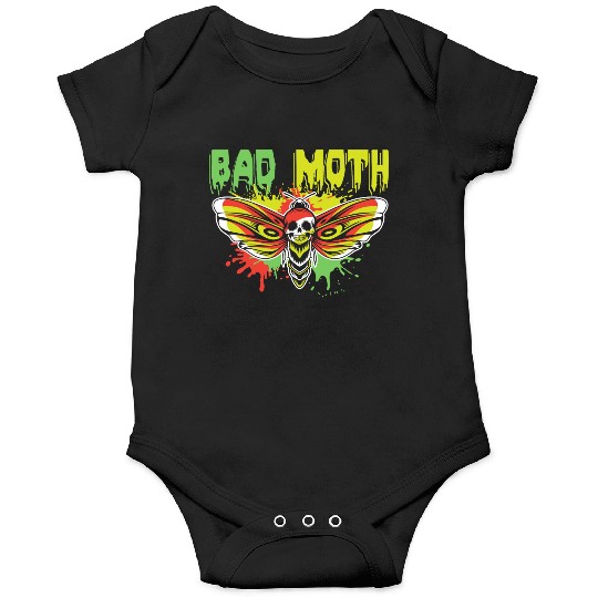Bad moth | fancy skull colored moth art Onesies