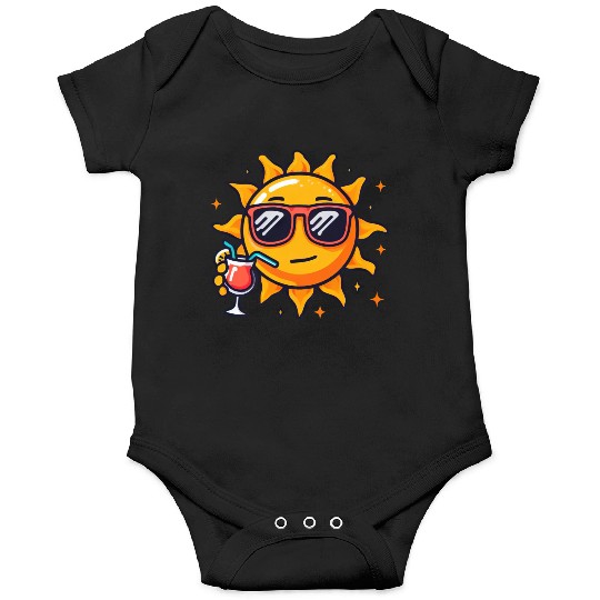 Sun cocktail relaxation star sun Onesies