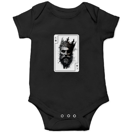King Gothic Poker Card Game Horror Creepy Onesies