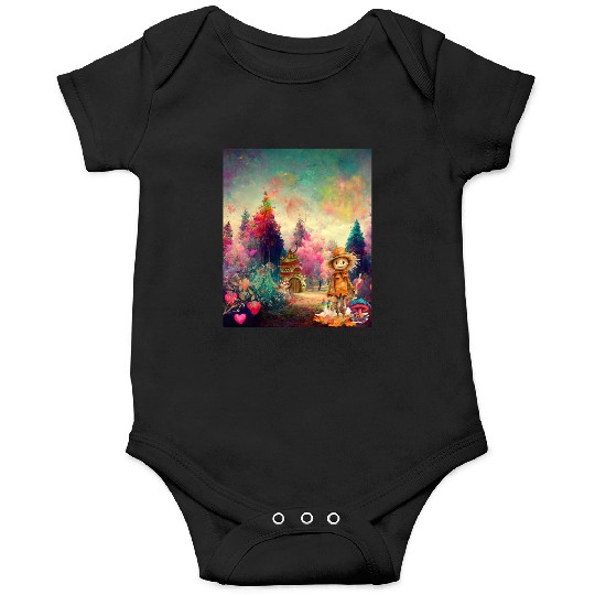 "Enchanted Dreams - Psychedelic Autumn Forest" Onesies