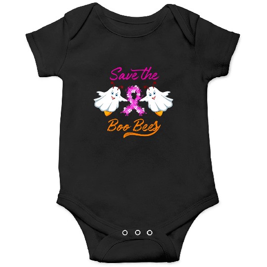 Breast Cancer Halloween Save The Boo Bees Onesies