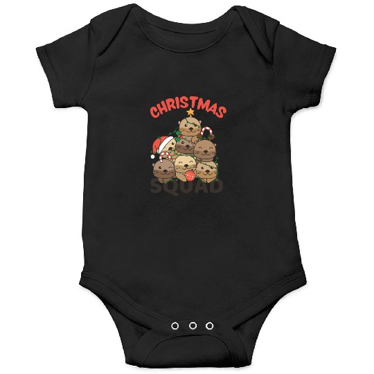 Otter Christmas Tree Christmas Squad Otter Onesies