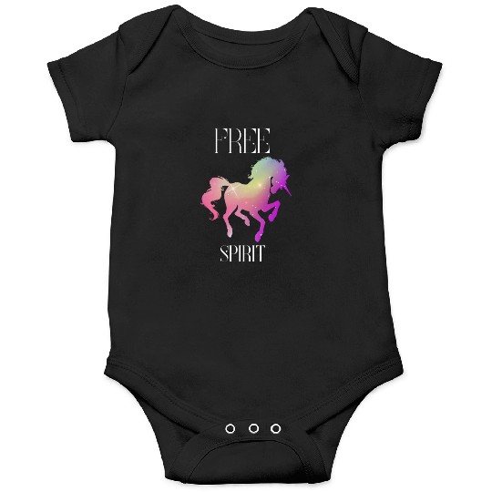 Embrace Your Free Spirit, Shining Wild Unicorn Onesies