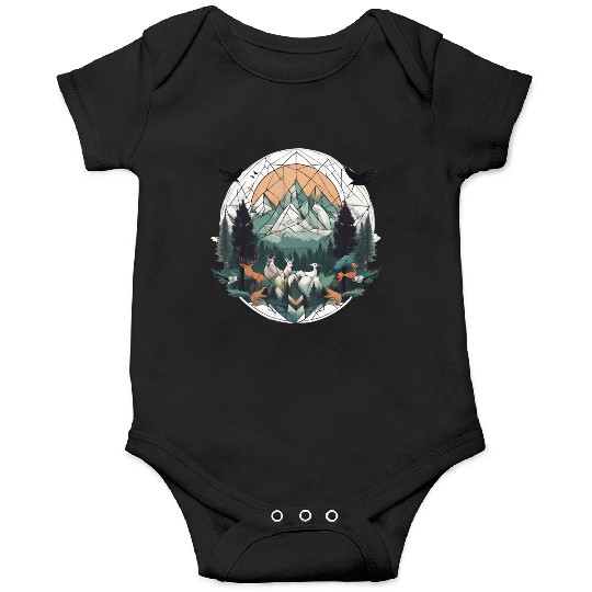 Geoforest Tapestry Onesies