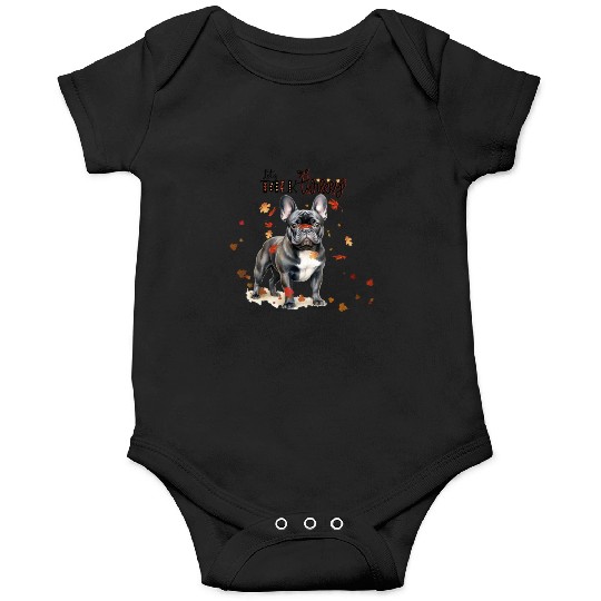 Black French Bulldog Funny Thanksgiving Dog Onesies
